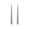 LED Kronljus Shiny 2,2x28 cm Sand 2-pack