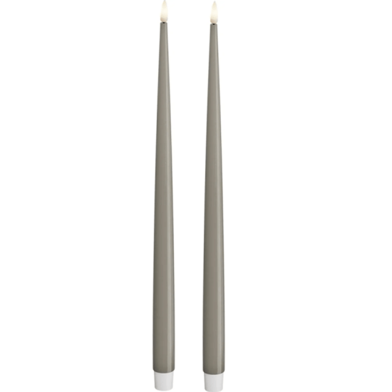 LED Kronljus Shiny 2,2x38 cm Sand 2-pack
