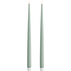 LED Kronljus Shiny 2,2x38 cm Sage Green 2-pack