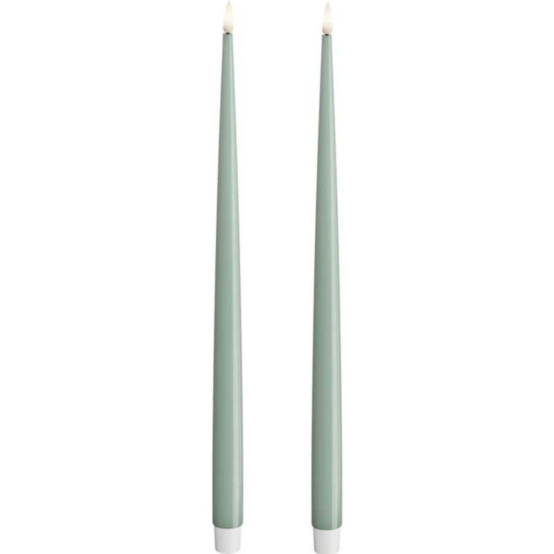 LED Kronljus Shiny Ljusgrön 38 cm, 2-pack