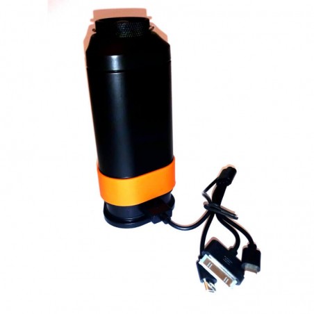Campinglampa med powerbank och varningsbelysning