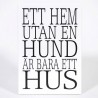 Ett hem utan hund