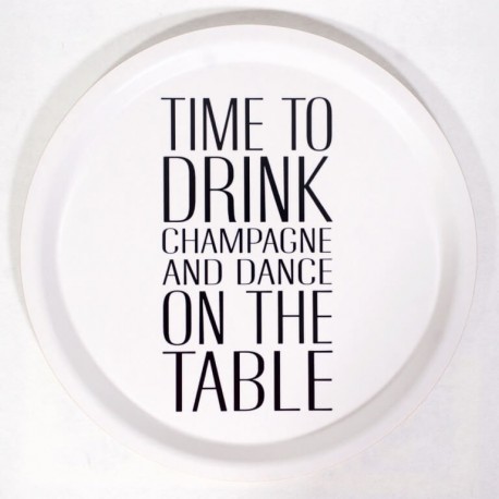 Bricka "Time to drink champange"