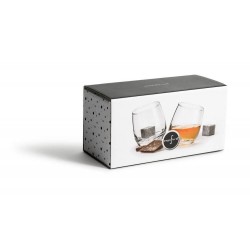 Giftset whiskey glas och stenar