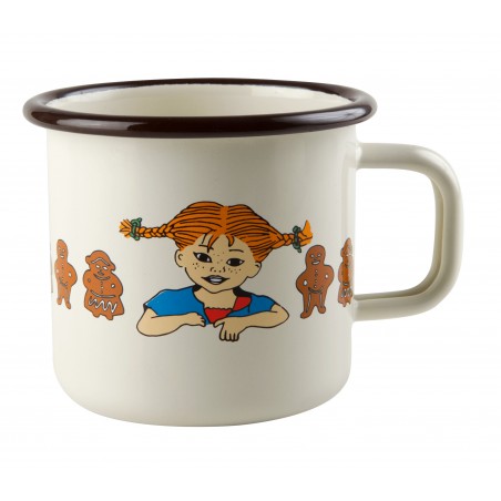 Emaljmugg Pippi Långstrump, pepparkaka