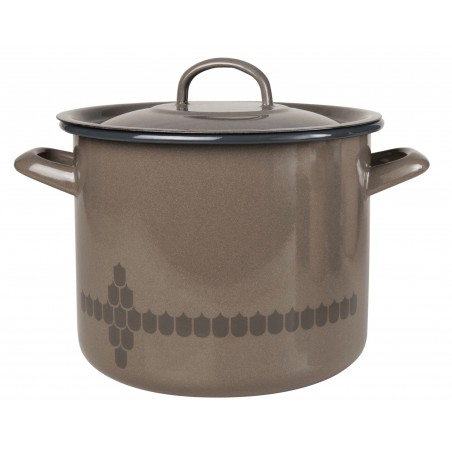 Emaljkastrull 3,5 l, brun