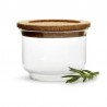 Nature glasburk med lock