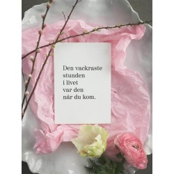 Trätavla "Den vackraste stunden"