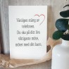 Trätavla "Vänligen stäng av"