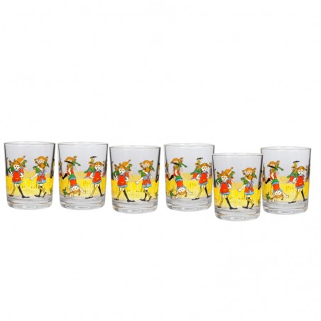 Pippi Långstrump Glas 6-pack