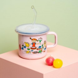 Emaljmugg Pippis födelsedag 3.7 dl