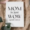 Trätavla "MOM is just WOW" 