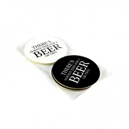 Glasunderlägg 4-pack "Beer"