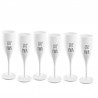 CHEERS Champagneglas med print Grl pwr 100 ml 6-pack