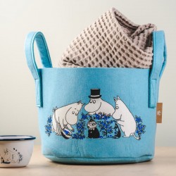 Mumin förvaringskorg blåbär, blå 17 liter