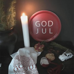 Bricka God Jul, rund