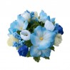Ljusmanschett med vita blommor
