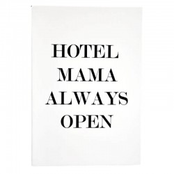 Trätavla A5. Hotel Mama
