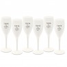 CHEERS Champagneglas med print Think Less Love More 100 ml 6-pack