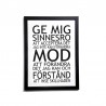 Poster Sinnesro 30X40 cm med Svart ram