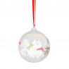 Mumin Julkula i glas Happy Holidays 9 cm i diameter från Muurla