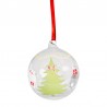 Mumin Julkula i glas Happy Holidays 9 cm i diameter från Muurla