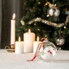 Mumin Julkula i glas Happy Holidays 9 cm i diameter från Muurla