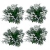 Ljusmanschetter 4-pack för kronljus i vitt, silver och grönt från Swerox