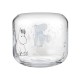 Mumin ljuslykta/glasbehållare Snöfall 8 cm hög, i glas