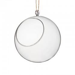 Dekorationsboll 17 cm i klart glas