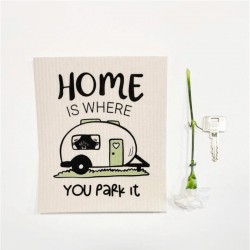 Disktrasa Home is where you park it husvagn