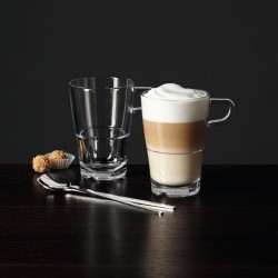 Kaffeset - Kaffekopp och sked x 2 - Latte Macchiato