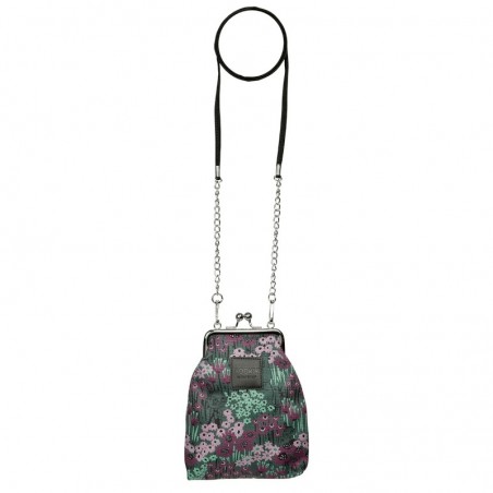 Mumin axelväska Vinssi+ Tusensköna mörkgrön 14 x 19 x 4 cm