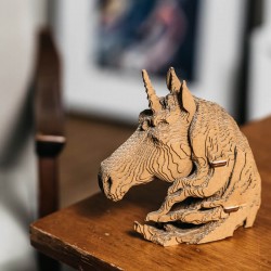 3D Pussel  konstverk Enhörning från Cartonic