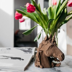 3D Pussel  konstverk Enhörning från Cartonic