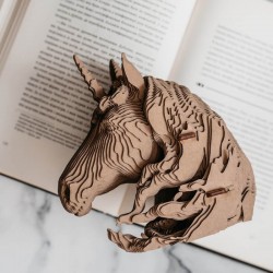 3D Pussel  konstverk Enhörning från Cartonic