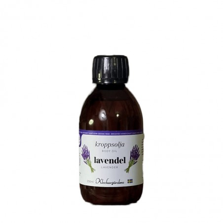 Lavendel kroppsolja 200 ml från Klockargårdens