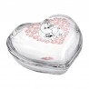 Mumin hjärtformad glasburk tillsammans 11.5 cm