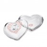 Mumin hjärtformad glasburk tillsammans 11.5 cm