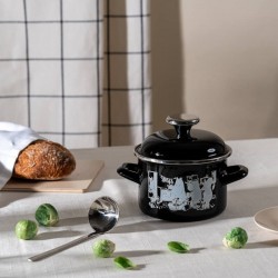 Grryta Mumin in the kitchen med lock 1,5 l