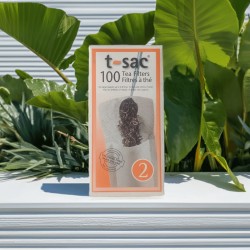 Tepåsar t-sac nr 2, 100 tefilter för stor kopp eller tekanna 0,5 - 0,8 liter