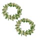 2-pack ljusmanschetter för blockljus med cremefärgade bär innerdiameter 8,5 cm