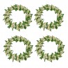 Ljusmanschett för blockljus cremefärgade bär innerdiameter 8,5 cm