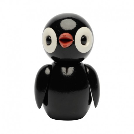 Spring Birds Bold Black vårfågel i trä från Spring Copenhagen