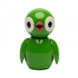 Spring Birds Grateful Green vårfågel i trä från Spring Copenhagen