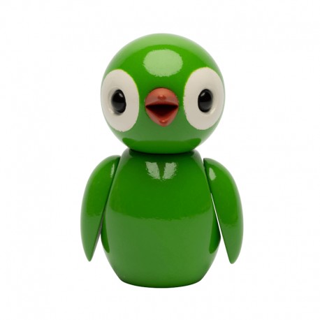 Spring Birds Grateful Green vårfågel i trä från Spring Copenhagen