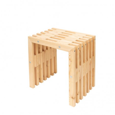 D-Bench 45 cm furu i oljat grå färg