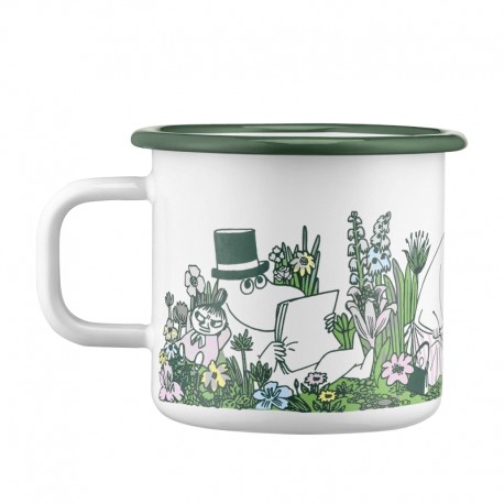 Mumin emaljmugg Flowers 3.7 dl