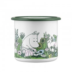 Mumin emaljmugg Flowers  3.7 dl