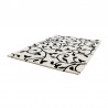 Rektangulär ulmatta Glow vit med svart mönster 200 X 140 cm från Etol